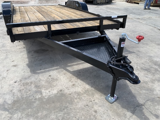 2007 Lone 7x16 Tandem Axle Trailer VIN 9865