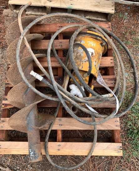 Hydraulic Pole Digger 12" bit