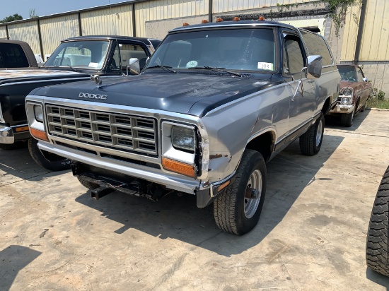 1985 Dodge Ram Charger VIN 5296