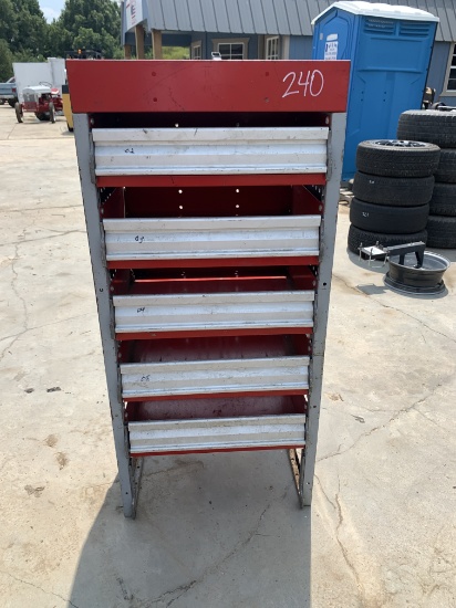 Red Metal Shelf