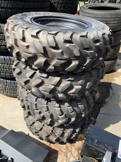 (4) Maxxis 26x8.00-12 ATV Wheels