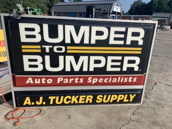 Bumper to Bumper Sign