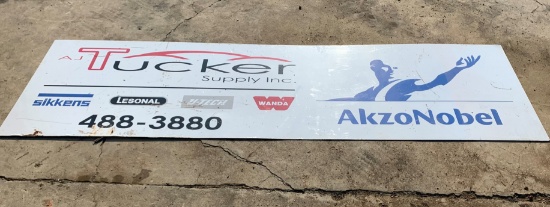 AJ Tucker Metal Sign 3x10