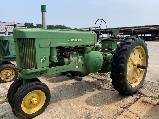 1953 John Deere 60 with rollo-matic front end
