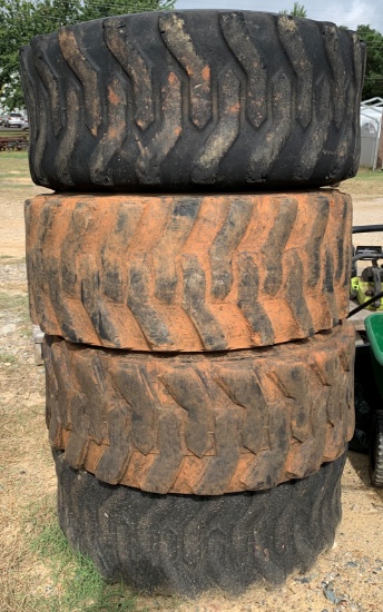 (4) 12-16.5 skidsteer tires