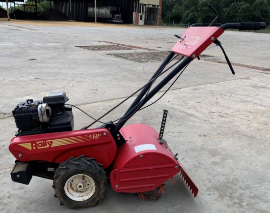Rally 5hp rear tine tiller