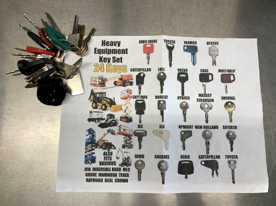 Master Set Heavy Equipment Keys