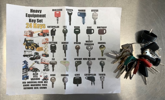 Master Set Heavy Equipment Keys