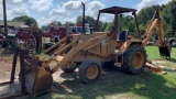 Case 480E Construction King Backhoe with forks