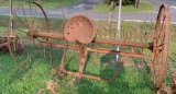 International horse drawn hay rake