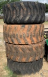 (4) 12-16.5 skidsteer tires
