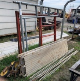 (2) scaffolds / (2) alumium walkboards / 4 wheels