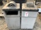 Pair of Smoke Stand Trash Cans