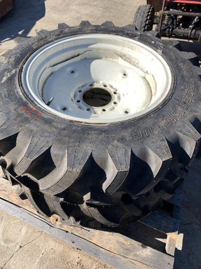 New 11.2-24 Titan Tires and Wheels