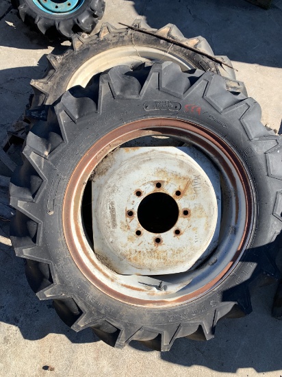 Pair of 9.5-24 Bridgestone Wheels & Tires