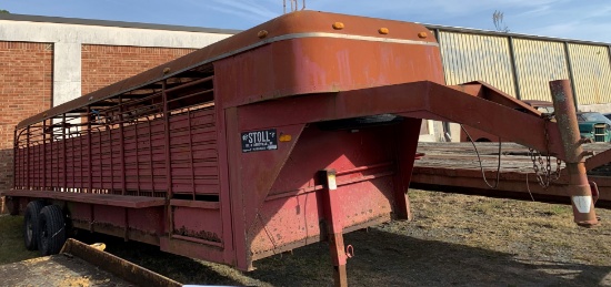 Stoll 28ft cattle trailer VIN 6446