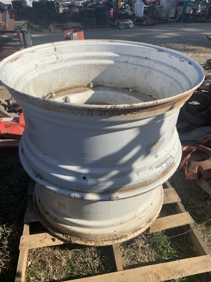 Pair of 18x38 Wheels w/Heavy Cast Centers