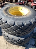 Pair of Goodyear 23.1-26 Tires and Wheels