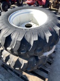New 75.5L-24 Titan Tires and Wheels