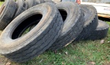 (Qty 5) 295/75R22-5 tires