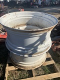 Pair of 18x38 Wheels w/Heavy Cast Centers