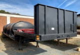 Drop Deck Trailer w/ 2- 2000gal tanks
