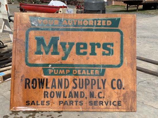 Myers Advertising Sign 58W x 46H