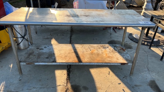 Stainless Table 34.5H x 72W x 30D