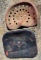 Pair of tin seats