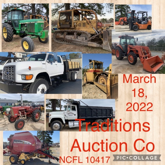 Traditions Auction Co LLC March Equipment 2022