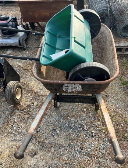Scotts Spreader and Wheelbarrow