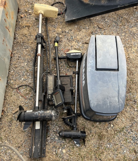 Mixed Lot: Trolling motor with parts