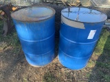 (2) 55 gallon Metal Barrels