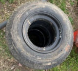 (4) 8-14.5 trailer wheels and tires