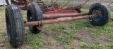 (2) Trailer axles with wheels and tires