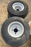 (4) 18x8.50-8 4 lug rim/ wheels