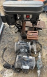 Mixed lot: (2)utility pumps/drill press/scroll saw