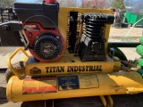 Titan Industries gas air compressor 5hp Tecumsen