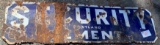 Security Portland Cement Sign