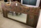 CARVED & PAINTED WOOD MIRROR