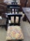 4 WOOD CHAIRS WITH PADDED BOTTOMS