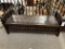 WOOD BENCH W STORAGE