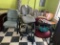 MIXED LOT OF CHAIRS, STOOLS, ETC