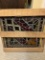 4 STAINED GLASS PANELS