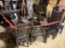 MIXED LOT OF SOFA TABLE, CHAIRS, TABLE BASES, ETC