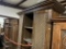 3 WOOD CABINETS WITH PANEL DOORS