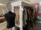 HANGING CLOTHES RACK W CLOTHES & MANICAN