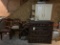 MIXED LOT OF CHAIRS, WOOD PANELS, ETC
