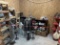 MIXED LOT OF 4 GLASS LIGHT FIXTURES, ETC