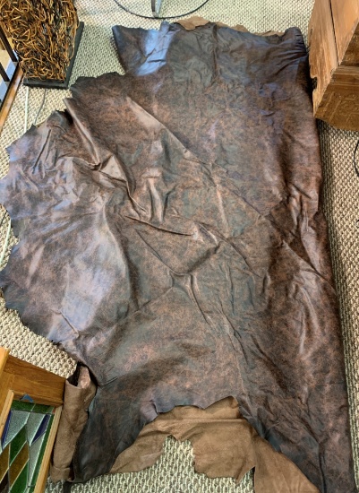 2 LEATHER HIDES